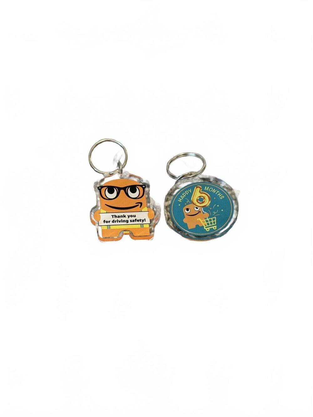 Peccy Employee  Keychains Safety and Happy Month Designs